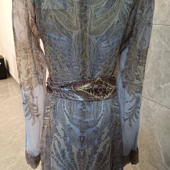 ZIMMERMANN Belted printed chiffon maxi dress - Picture 9 of 14